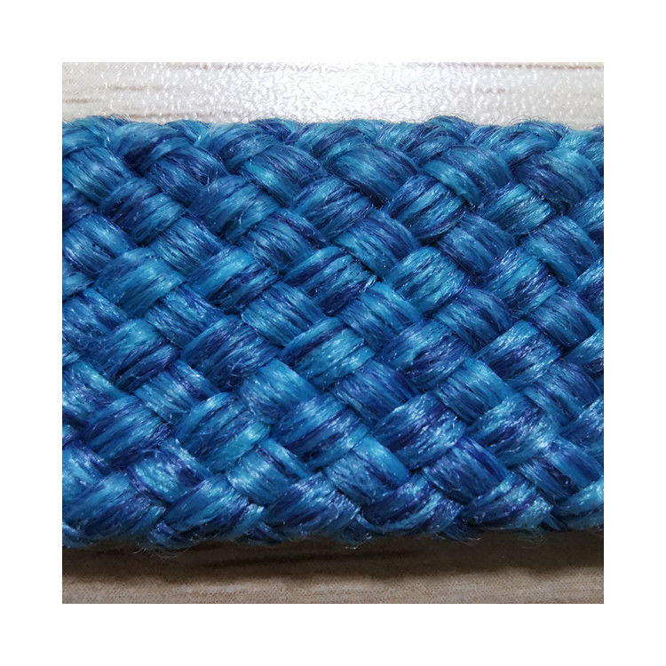 Couleur mélangée bleue creuse 20mm de corde plate pour l'utilisation extérieure de sofa fournisseur