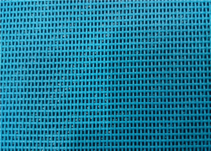 La largeur bleue tissu de maille de PVC de plaine de 2 mètres pour la chaise longue de plage se fanent résistant fournisseur